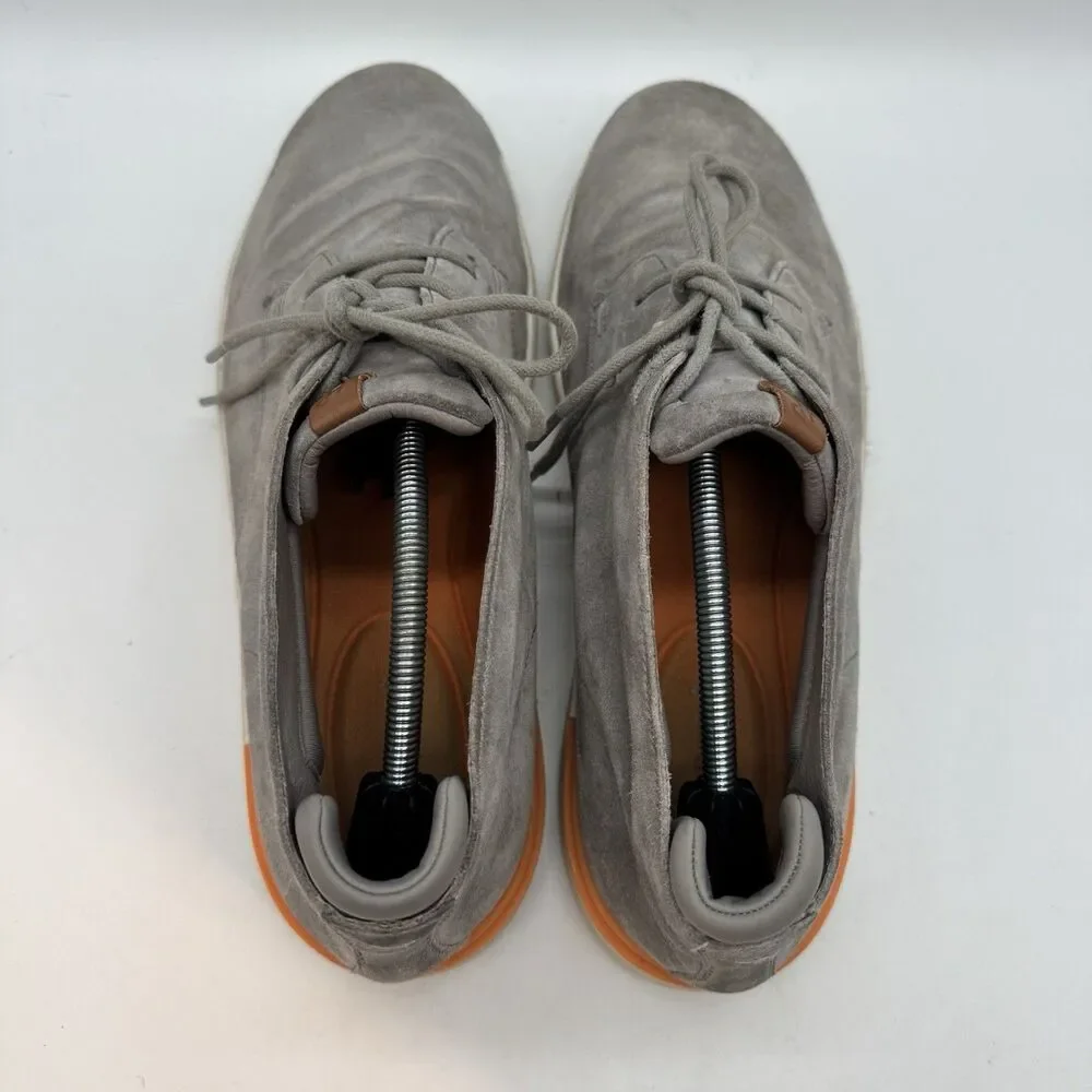Hush Puppies Dash Mid Top Sneakers Men's 12W Gray Suede Leather Chukka Boots